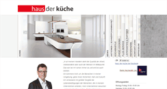 Desktop Screenshot of hausderkueche.com
